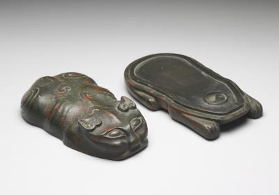 图片[2]-Refined clay inkstone in the shape of a tiger-China Archive